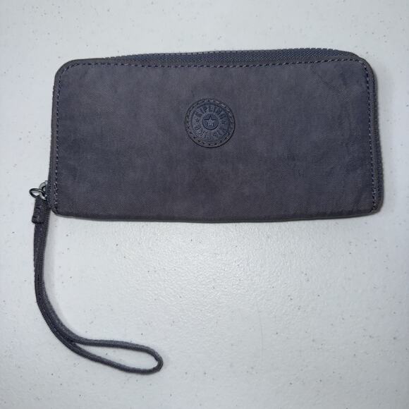 Kipling Women’s Alia Wristlet Wallet Zip Around Blue 7.5x4 Inches - Picture 1 of 3